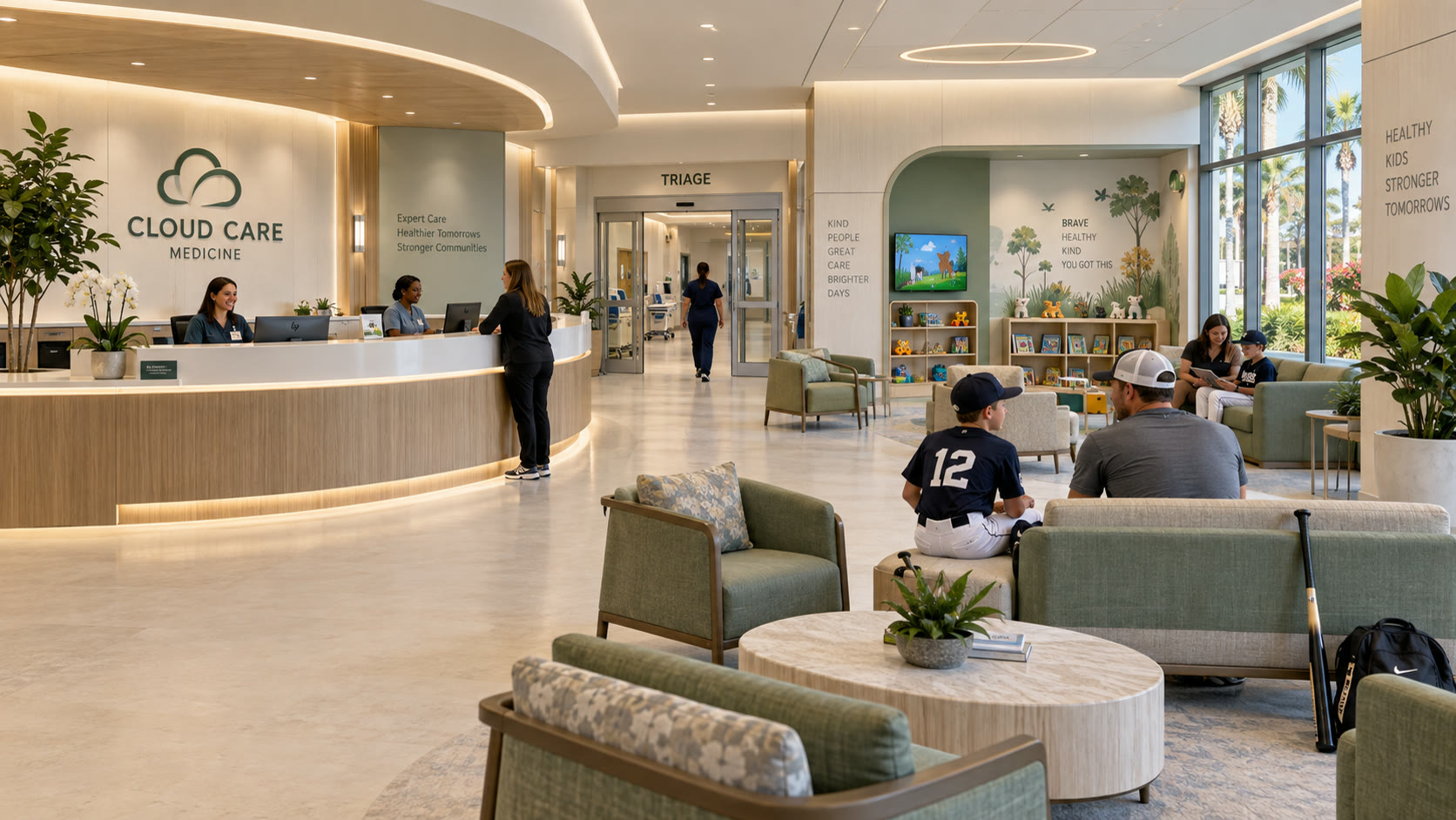 The lobby of a Cloud Care Medicine clinic